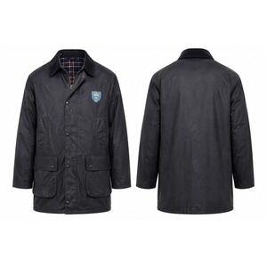 Game Padded Wax Jacket Mens 4XL Navy Tartan Lined Country Field‎ Coat NWT